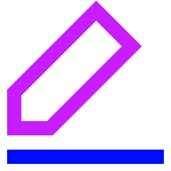 Pencil Line Icon from Sharp Neon Set