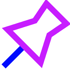 Pin 1 Icon from Sharp Neon Set