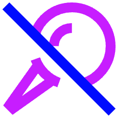 Pin 2 Disabled Icon from Sharp Neon Set