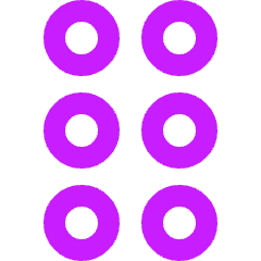 Reorder Dots Vertical Icon from Sharp Neon Set