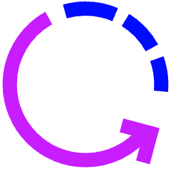 Rotate Left 2 Icon from Sharp Neon Set