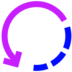 Rotate Left 3 Icon from Sharp Neon Set