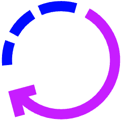 Rotate Right 2 Icon from Sharp Neon Set