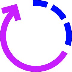 Rotate Right 4 Icon from Sharp Neon Set