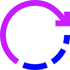 Rotate Right Icon from Sharp Neon Set