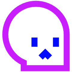 Skull 2 Icon from Sharp Neon Set