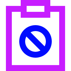 Clipboard Block Icon from Sharp Neon Set