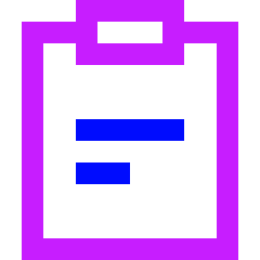 Clipboard Text Icon from Sharp Neon Set