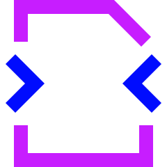 Compress PDF Icon from Sharp Neon Set