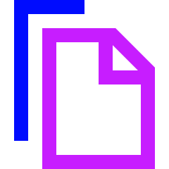 Copy Document Icon from Sharp Neon Set