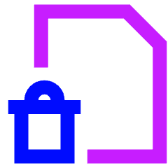 Delete PDF Icon from Sharp Neon Set