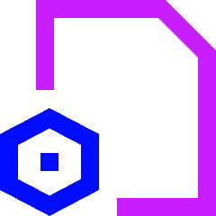 Document Setting Icon from Sharp Neon Set