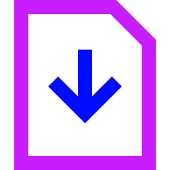 Download File Icon from Sharp Neon Set