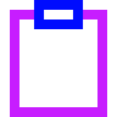 Empty Clipboard Icon from Sharp Neon Set