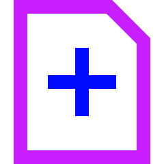 File Add Icon from Sharp Neon Set