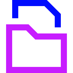 File Folder Icon from Sharp Neon Set