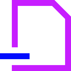 File Remove Alternate Icon from Sharp Neon Set