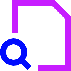 File Search Icon from Sharp Neon Set
