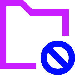 Folder Block Icon from Sharp Neon Set
