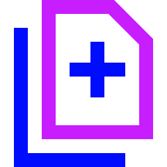 Merge PDF Icon from Sharp Neon Set