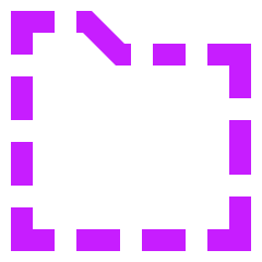 New Folder Dash Icon from Sharp Neon Set