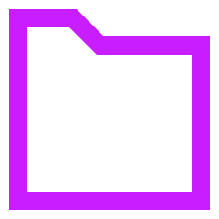 New Folder Icon from Sharp Neon Set