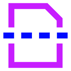Page Break Icon from Sharp Neon Set
