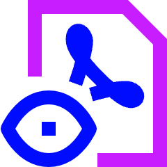 PDF Reader Icon from Sharp Neon Set