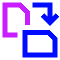 Rotate PDF Icon from Sharp Neon Set