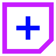 Sticky Note Add Icon from Sharp Neon Set