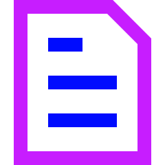 Text File Icon from Sharp Neon Set