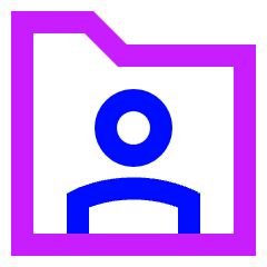 User Folder Icon from Sharp Neon Set