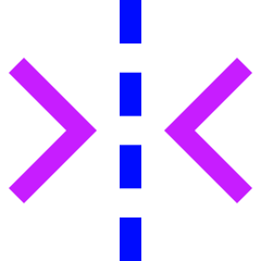 Flip Horizontal Arrow 2 Icon from Sharp Neon Set