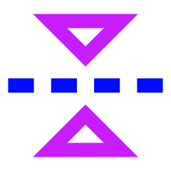 Flip Vertical Arrow 2 Icon from Sharp Neon Set