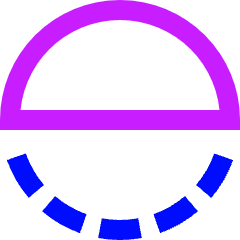 Flip Vertical Circle 2 Icon from Sharp Neon Set