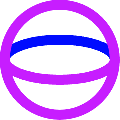 Sphere Shape Icon from Sharp Neon Set