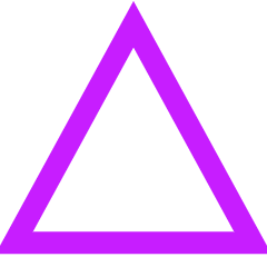 Triangle Icon from Sharp Neon Set