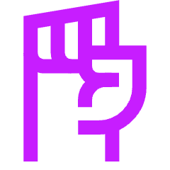 Fist Icon from Sharp Neon Set