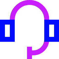 Customer Support 1 Icon from Sharp Neon Set