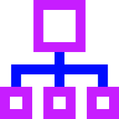 Hierarchy 14 Icon from Sharp Neon Set