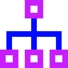 Hierarchy 2 Icon from Sharp Neon Set