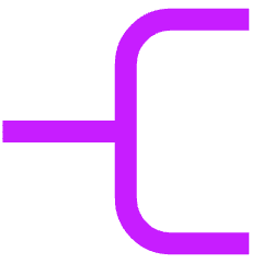 Hierarchy Line 1 Icon from Sharp Neon Set