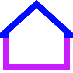 Home 4 Icon from Sharp Neon Set