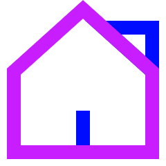 Interface Home 2 Icon from Sharp Neon Set