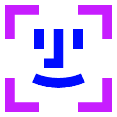 Face Scan 1 Icon from Sharp Neon Set