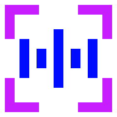 Voice Scan 2 Icon from Sharp Neon Set