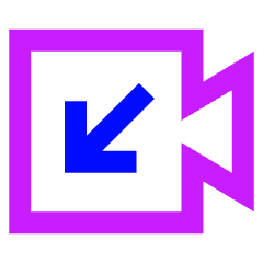 Incoming Video Call Icon from Sharp Neon Set