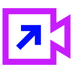 Outgoing Video Call Icon from Sharp Neon Set