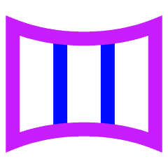 Panoramic Screen Icon from Sharp Neon Set
