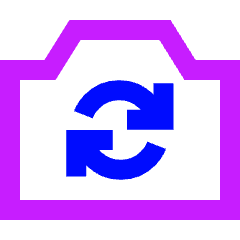 Video Swap Camera Icon from Sharp Neon Set